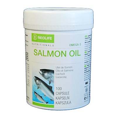 Flacon de Omega-3 Salmon Oil de la GNLD NeoLife